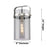 Innovations Pilaster 1Lt 8" Stem Mini Pendant, Bronze/Smoke