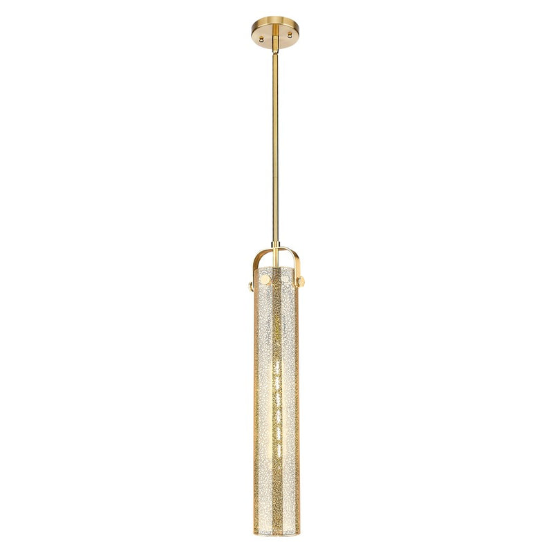 Innovations Pilaster 4" Stem Pendant, Bronze/Mercury - 413-1SS-CB-G413-1S-4ME