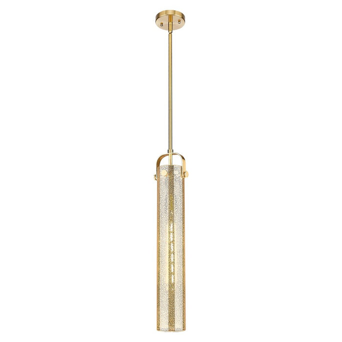 Innovations Pilaster 4" Stem Pendant, Bronze/Mercury - 413-1SS-CB-G413-1S-4ME