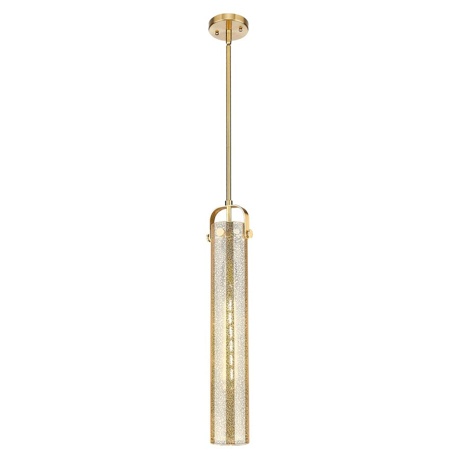Innovations Pilaster 4" Stem Pendant, Bronze/Mercury - 413-1SS-CB-G413-1S-4ME