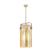 Innovations Pilaster 4Lt 12" Stem Pendant, CBZ/Mercury - 413-4SL-CB-G413-4S-12ME