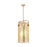 Innovations Pilaster 4Lt 12" Stem Pendant, CBZ/Mercury - 413-4SL-CB-G413-4S-12ME