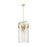 Innovations Pilaster 4Lt 12" Stem Pendant, CBZ/Seed - 413-4SL-CB-G413-4S-12SDY