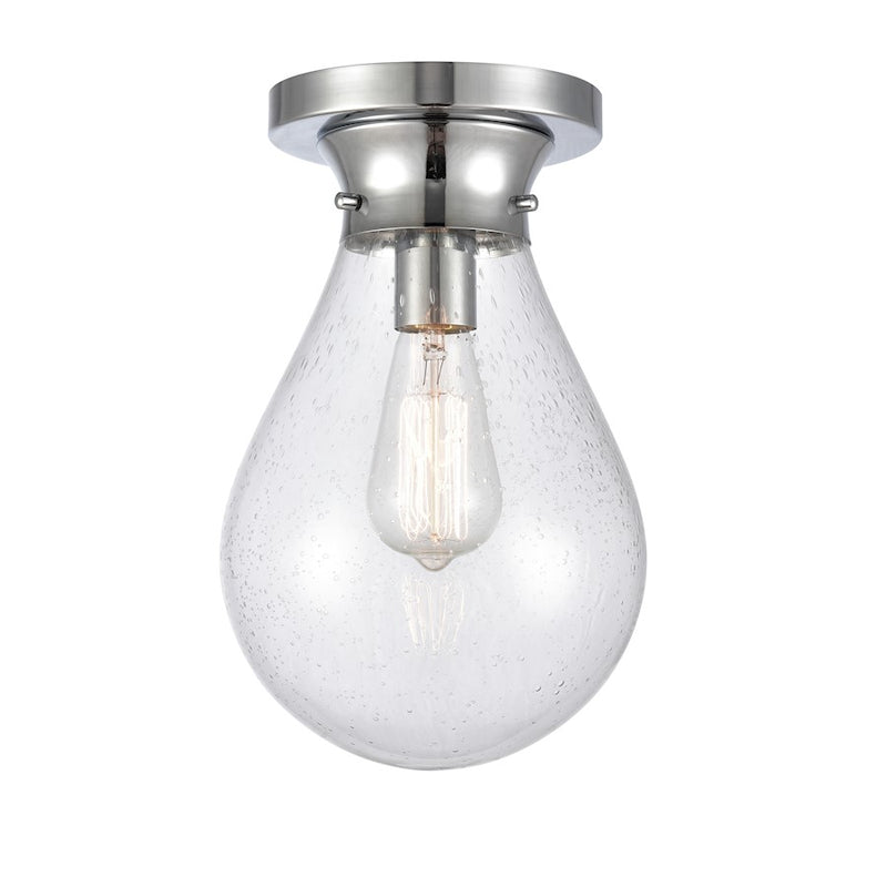 Innovations Genesis 12 LED Flush, P Chrome, Seedy/Globe