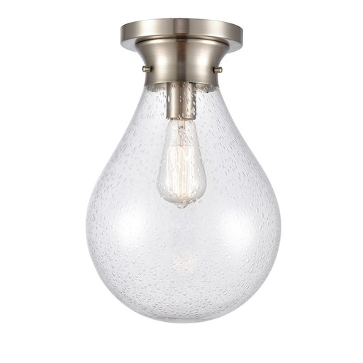 Innovations Genesis 14.75" Flush, Satin Nickel Seedy/Globe
