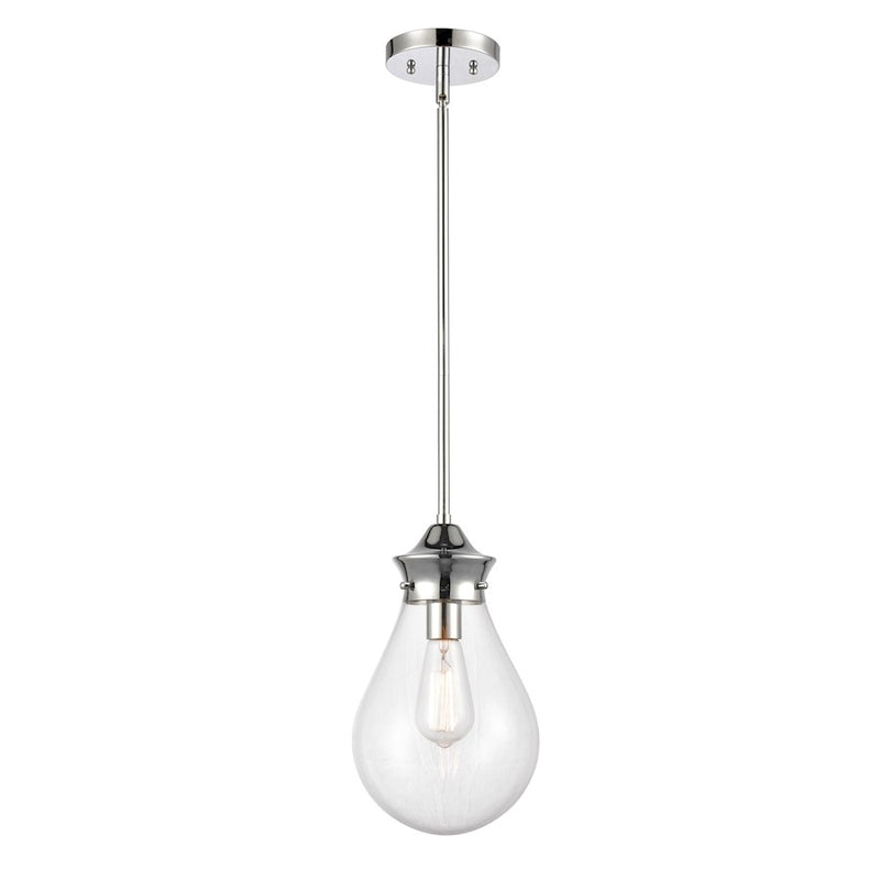 Innovations 414-1S-PC-8CL Genesis Mini Pendant, P Chrome/Clear
