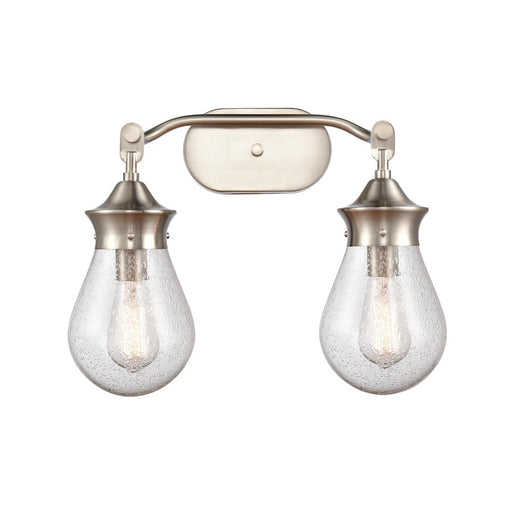 Innovations Genesis 2 Light Vanity, Satin Nickel Seedy/Globe