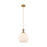 Innovations Astor 1Lt 10" Cord Mini Pendant, BB/White - 415-1P-BB-G121-10