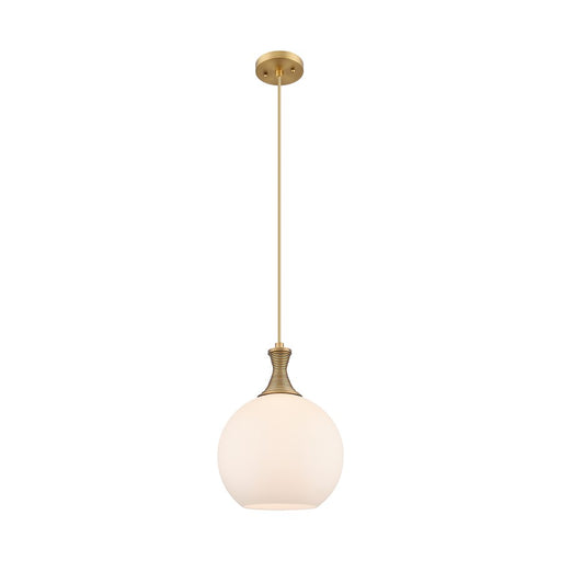 Innovations Astor 1Lt 10" Cord Mini Pendant, BB/White - 415-1P-BB-G121-10