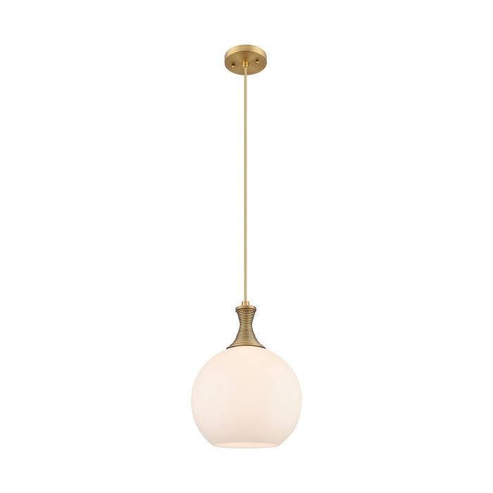 Innovations Astor 1Lt 10" Cord Mini Pendant, BB/White - 415-1P-BB-G121-10