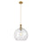 Innovations Astor 1Lt 14" Cord Pendant, Brushed Brass/Clear - 415-1P-BB-G122-14