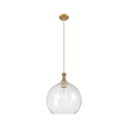 Innovations Astor 1Lt 14" Cord Pendant, Brushed Brass/Seedy - 415-1P-BB-G124-14