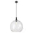Innovations Astor 1Lt 14" Cord Pendant, Black/Clear - 415-1P-BK-G122-14