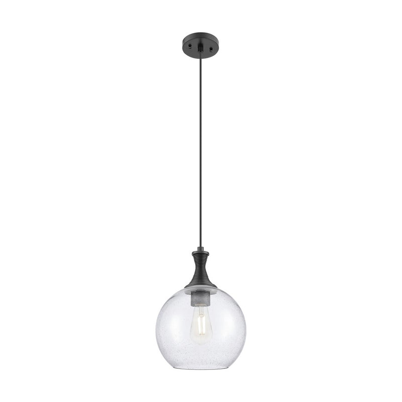 Innovations Astor 1Lt 10" Cord Mini Pendant, Black/Seedy - 415-1P-BK-G124-10