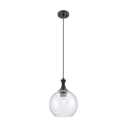 Innovations Astor 1Lt 10" Cord Mini Pendant, Black/Seedy - 415-1P-BK-G124-10