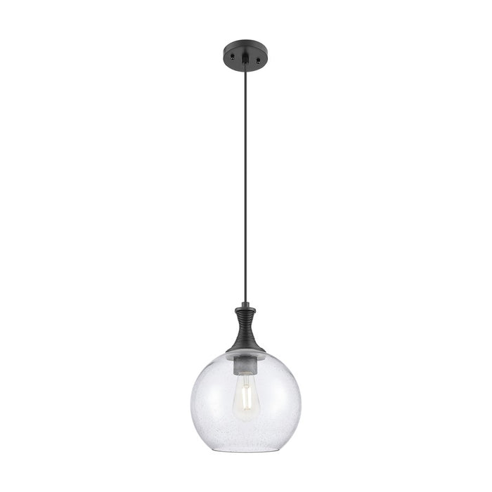 Innovations Astor 1Lt 10" Cord Mini Pendant, Black/Seedy - 415-1P-BK-G124-10