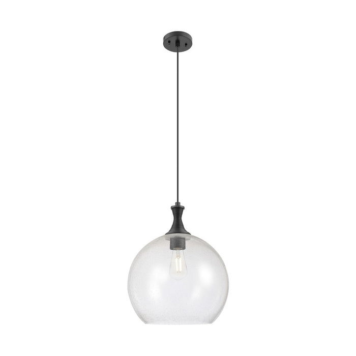 Innovations Astor 1Lt 14" Cord Pendant, Black/Seedy - 415-1P-BK-G124-14