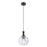 Innovations Astor 1Lt 8" Cord Mini Pendant, Black/Seedy - 415-1P-BK-G124-8