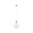 Innovations Astor 1Lt 10" Cord Mini Pendant, PN/White - 415-1P-PN-G121-10