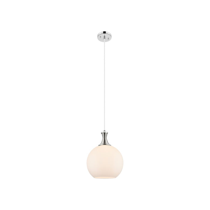Innovations Astor 1Lt 10" Cord Mini Pendant, PN/White - 415-1P-PN-G121-10