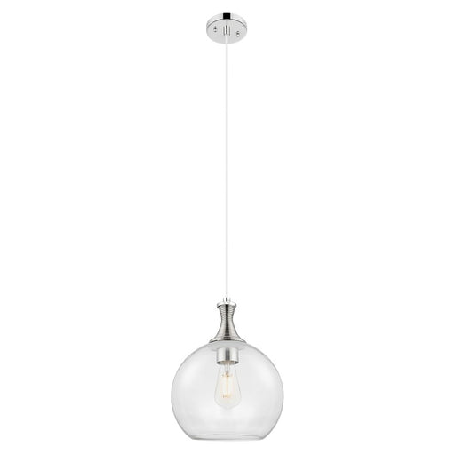 Innovations Astor 8" Cord Mini Pendant, Polished Nickel/Clear - 415-1P-PN-G122-8