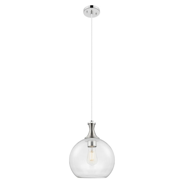 Innovations Astor 8" Cord Mini Pendant, Polished Nickel/Clear - 415-1P-PN-G122-8