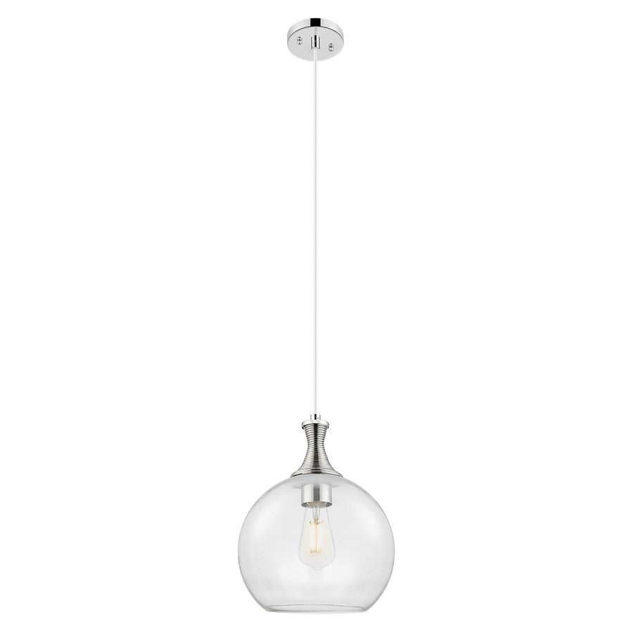 Innovations Astor 8" Cord Mini Pendant, Polished Nickel/Clear - 415-1P-PN-G122-8