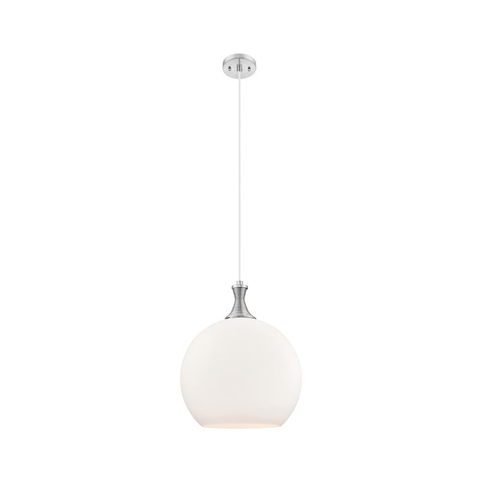 Innovations Astor 1Lt 14" Cord Pendant, Satin Nickel/White - 415-1P-SN-G121-14