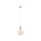 Innovations Astor 1Lt 8" Cord Mini Pendant, SN/White - 415-1P-SN-G121-8