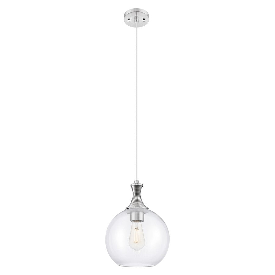 Innovations Astor 10" Cord Mini Pendant, Satin Nickel/Clear - 415-1P-SN-G122-10