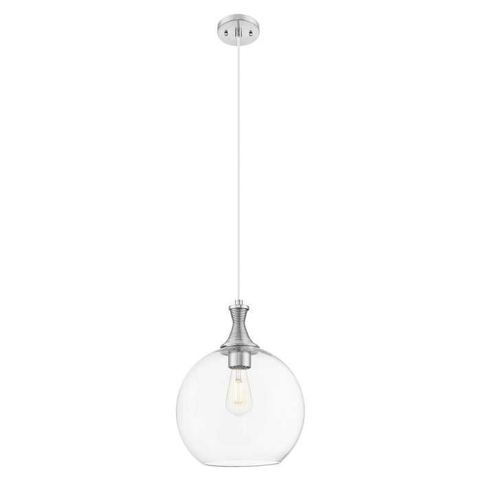 Innovations Astor 12" Cord Mini Pendant, Satin Nickel/Clear - 415-1P-SN-G122-12