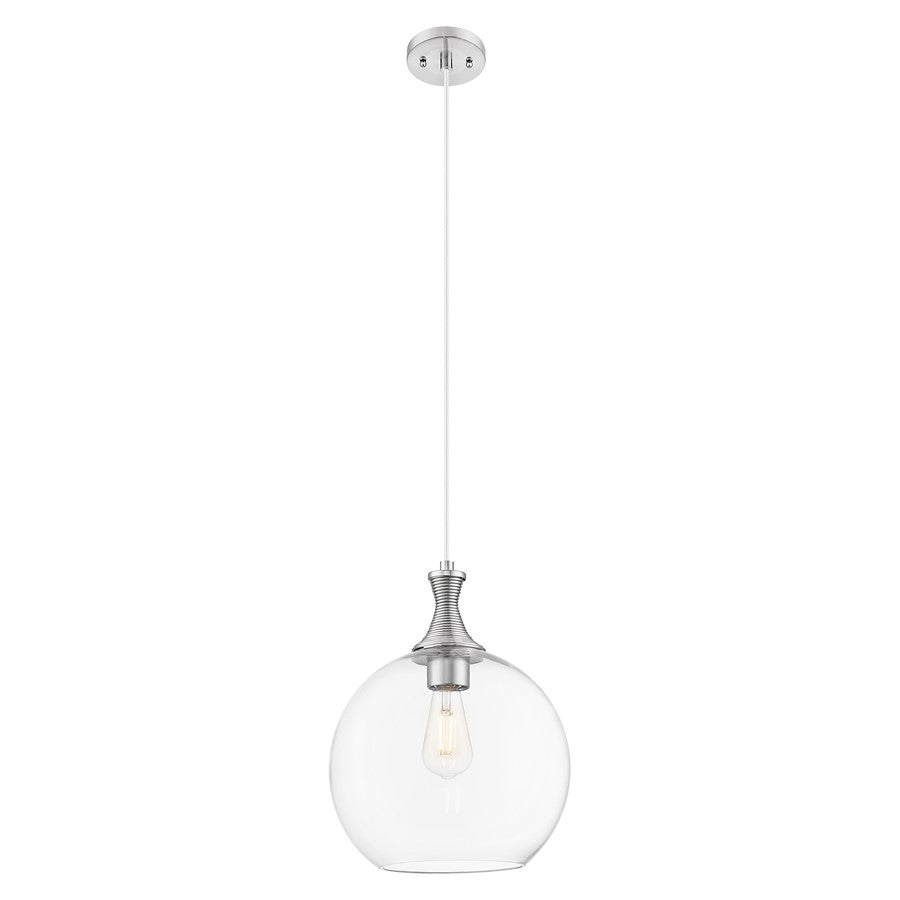 Innovations Astor 12" Cord Mini Pendant, Satin Nickel/Clear - 415-1P-SN-G122-12