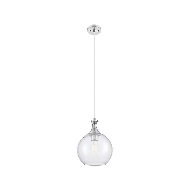 Innovations Astor 1Lt 10" Cord Mini Pendant, SN/Seed - 415-1P-SN-G124-10