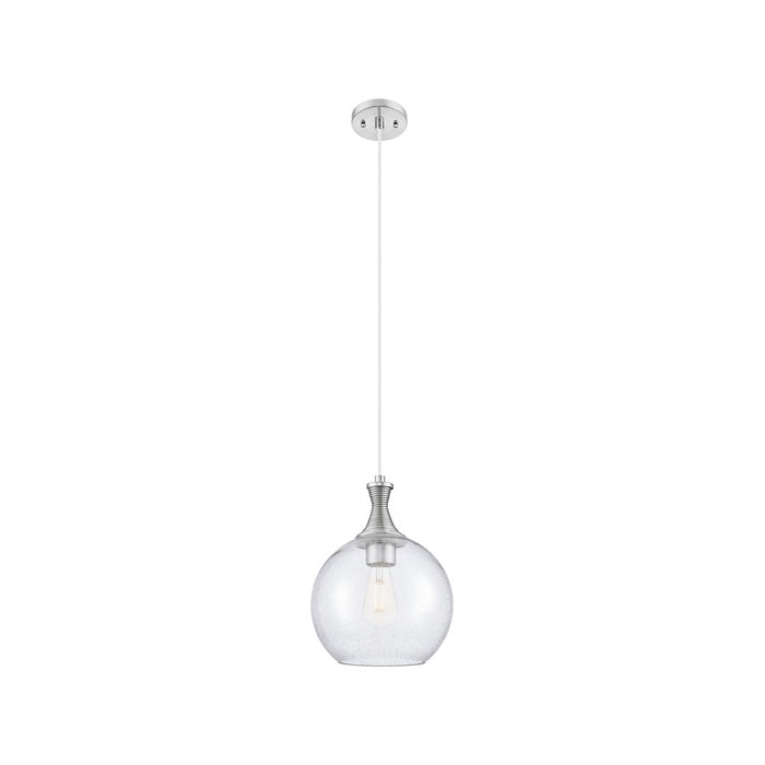 Innovations Astor 1Lt 10" Cord Mini Pendant, SN/Seed - 415-1P-SN-G124-10