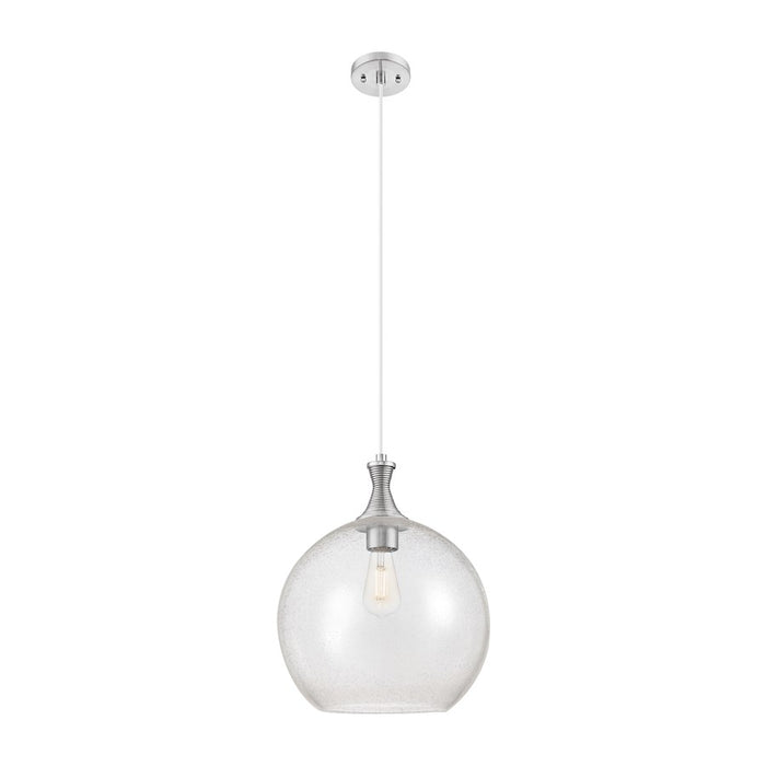Innovations Astor 1Lt 14" Cord Pendant, Satin Nickel/Seedy - 415-1P-SN-G124-14