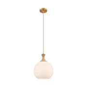 Innovations Astor 1Lt 10" Cord Mini Pendant, BB/BRWH - 415-1PR-BB-G121-10