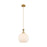 Innovations Astor 1Lt 10" Cord Mini Pendant, BB/BRWH - 415-1PR-BB-G121-10