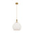Innovations Astor 1Lt 12" Cord Mini Pendant, BB/BRWH - 415-1PR-BB-G121-12