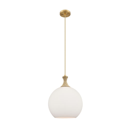 Innovations Astor 1Lt 12" Cord Mini Pendant, BB/BRWH - 415-1PR-BB-G121-12