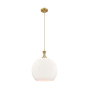 Innovations Astor 1Lt 14" Cord Pendant, BB/BRWH - 415-1PR-BB-G121-14