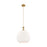 Innovations Astor 1Lt 14" Cord Pendant, BB/BRWH - 415-1PR-BB-G121-14