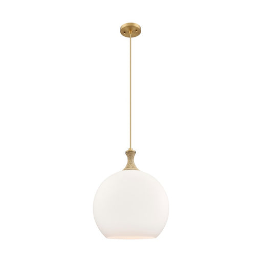 Innovations Astor 1Lt 14" Cord Pendant, BB/BRWH - 415-1PR-BB-G121-14