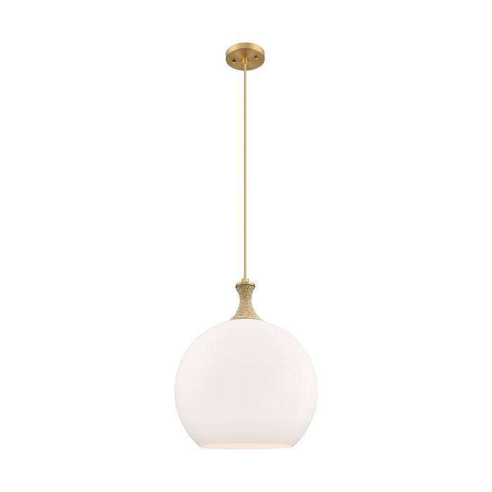 Innovations Astor 1Lt 14" Cord Pendant, BB/BRWH - 415-1PR-BB-G121-14