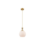 Innovations Astor 1Lt 8" Cord Mini Pendant, BB/BRWH - 415-1PR-BB-G121-8