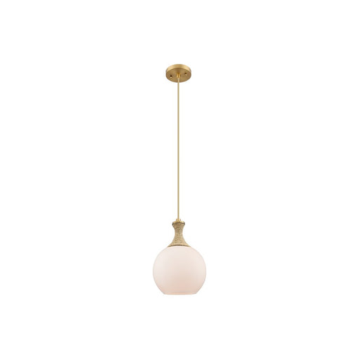 Innovations Astor 1Lt 8" Cord Mini Pendant, BB/BRWH - 415-1PR-BB-G121-8