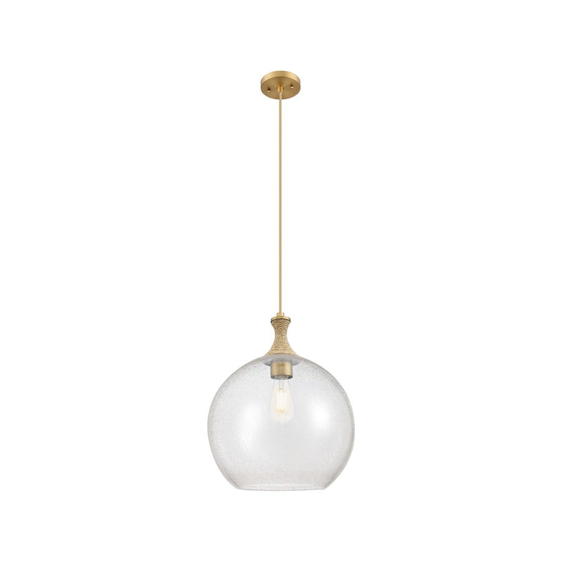 Innovations Astor 1Lt 14" Cord Pendant, BB/BRSD - 415-1PR-BB-G124-14