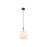 Innovations Astor 1Lt 10" Cord Mini Pendant, BK/WH - 415-1PR-BK-G121-10