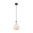 Innovations Astor 1Lt 8" Cord Mini Pendant, BK/WH - 415-1PR-BK-G121-8