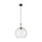 Innovations Astor 1Lt 14" Cord Pendant, BK/WhiteSD - 415-1PR-BK-G124-14
