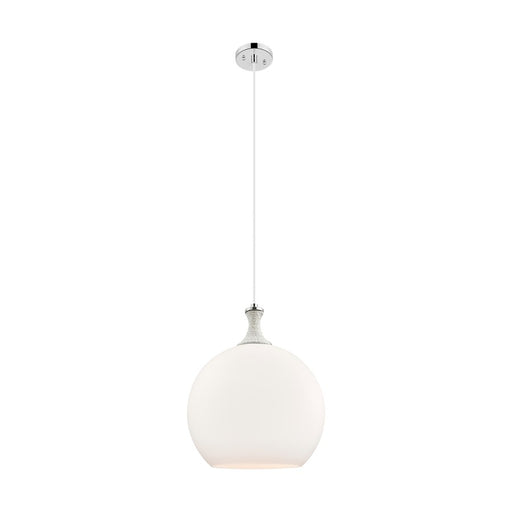 Innovations Astor 1Lt 14" Cord Pendant, PN/WH - 415-1PR-PN-G121-14
